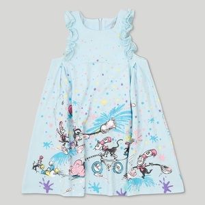 Dr Seuss Cat in the Hat Blue Dress Toddler Girl